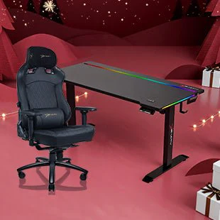 E-WIN Bravon Black Sit-to-Stand RGB Gaming Desk & Chair Bundle - Image 38