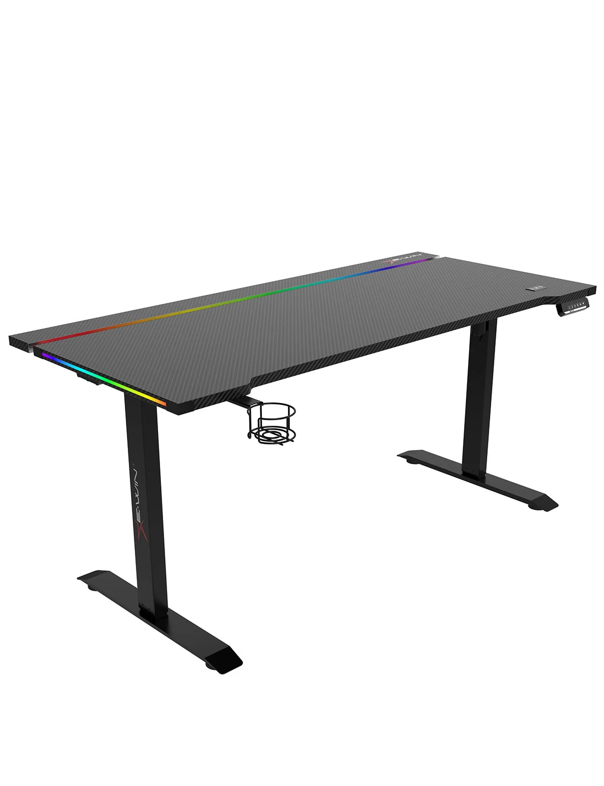 E-WIN Bravon Black Sit-to-Stand RGB Gaming Desk & Chair Bundle - Image 43