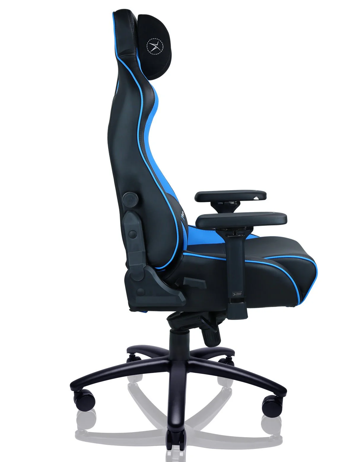 E-WIN Bravon Blue White Sit-to-Stand RGB Gaming Desk & Chair Bundle - Image 31