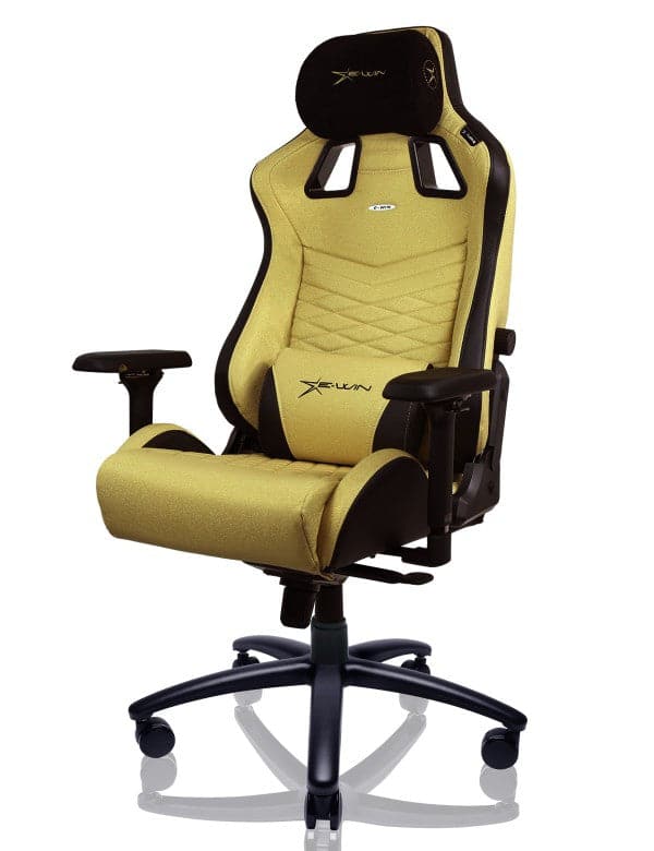 E-WIN Flash XL Size Upgraded Series Ergonomic Golden Computer Gaming Office Chair with Pillows - FLI-XL-REV - Image 6