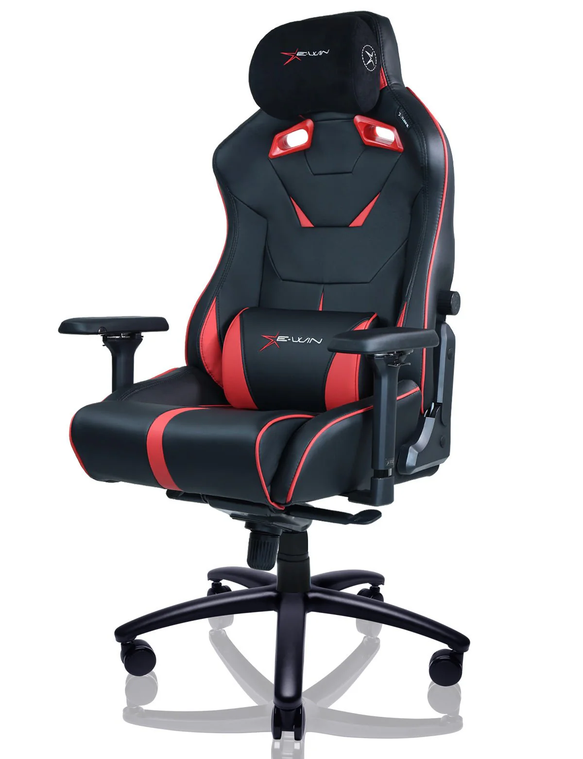 E-WIN Bravon Red White Sit-to-Stand RGB Gaming Desk & Chair Bundle - Image 21