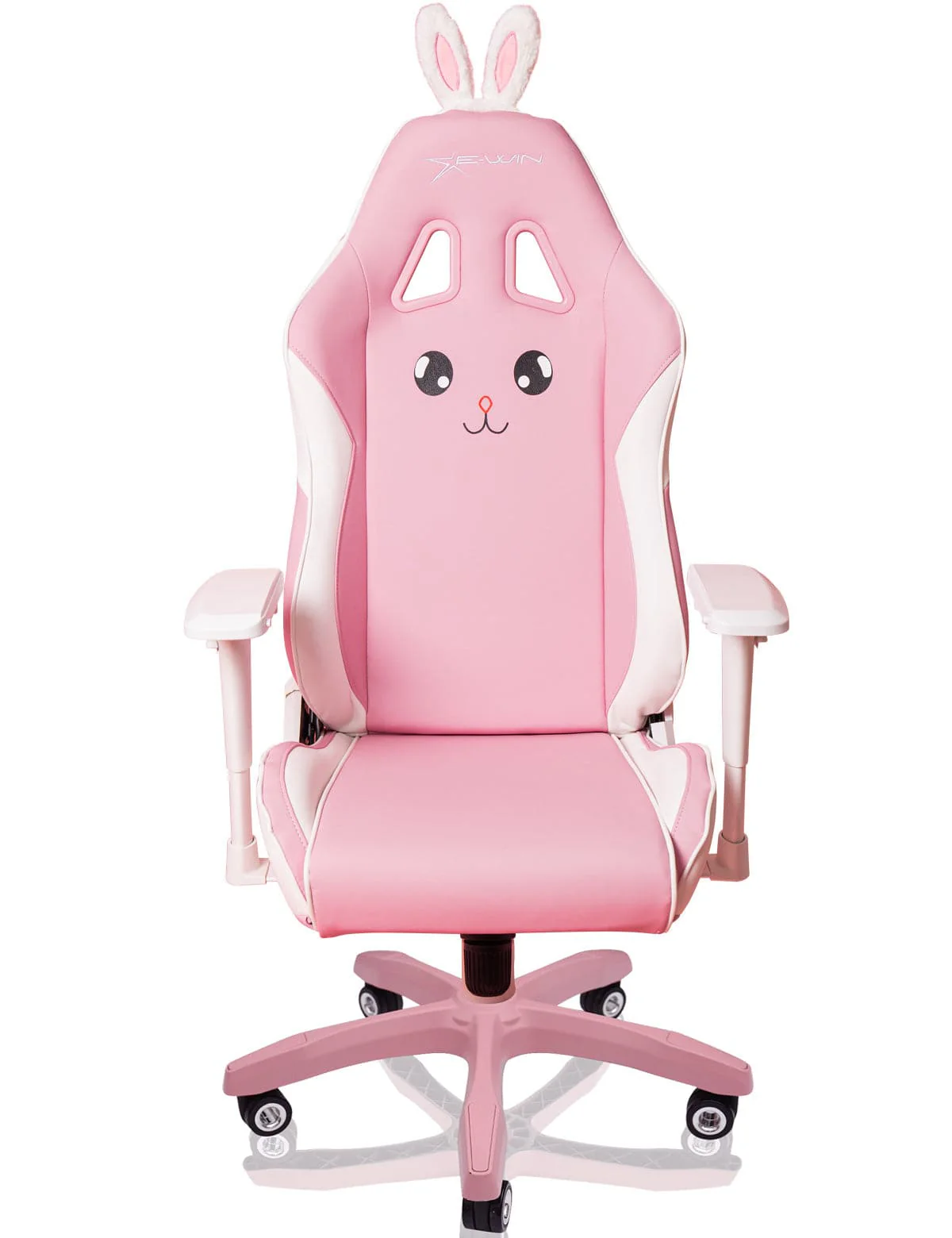 E-WIN Champion Series Ergonomic Computer Gaming Office Chair with Pillows, Pink Bunny - CPJ - Image 3